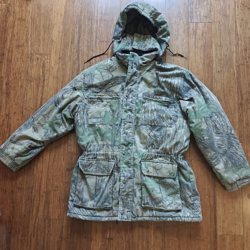 Cabelas Camo Insulated Jacket Mens XL Tall Thinsulate Hunting Workwear Coat